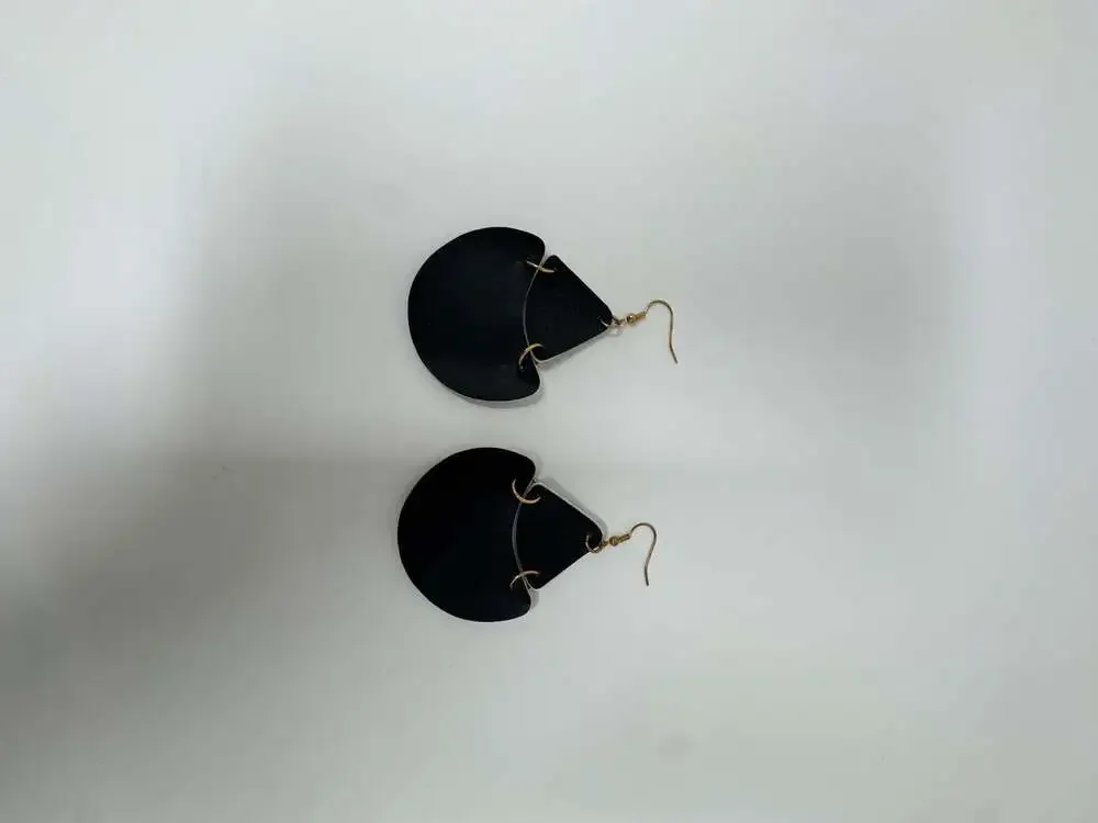 Snakeskin Scoop Earrings,